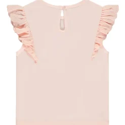 T-shirt manches courtes brodées à print pailleté pour bébé fille