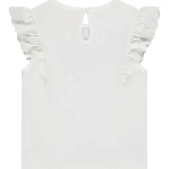 T-shirt manches courtes brodées à print pailleté pour bébé fille