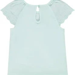 T-shirt manches courtes en broderie anglaise pour bébé fille