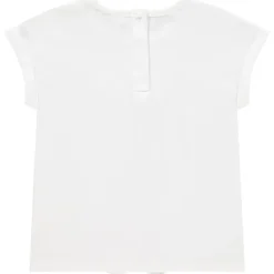 T-shirt manches courtes en coton bio print fruits pailletés