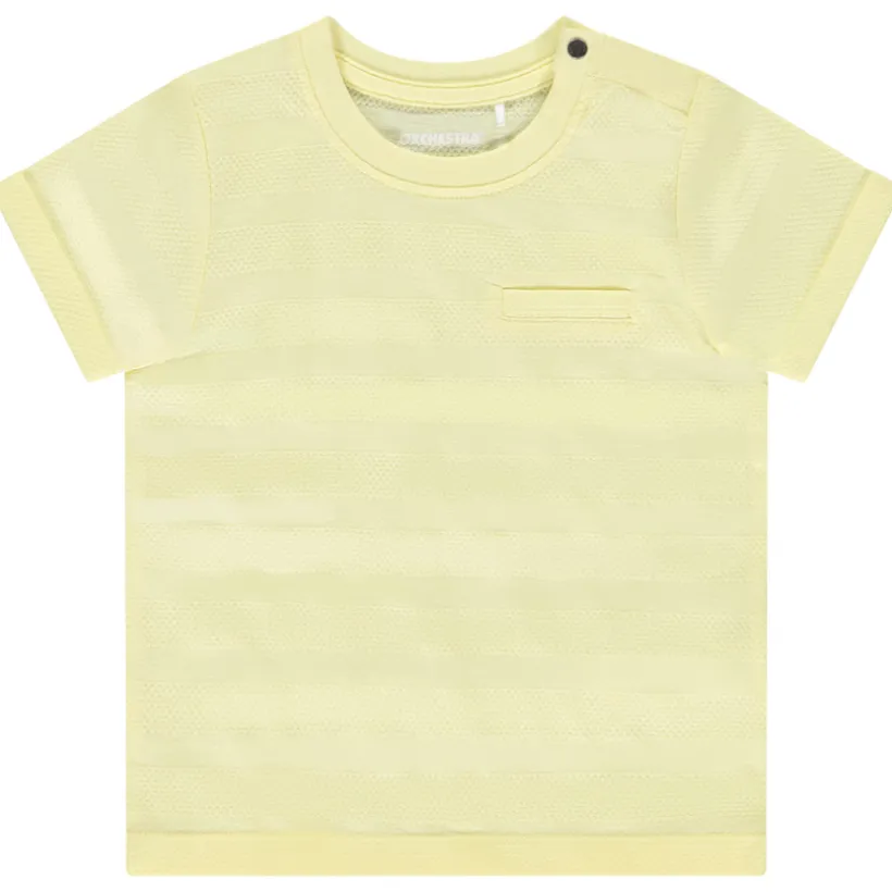 T-shirt manches courtes en jersey effet pop-corn pour bébé garçon