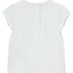 T-shirt manches courtes en jersey avec print jungle et noeud fantaisie pour bébé fille