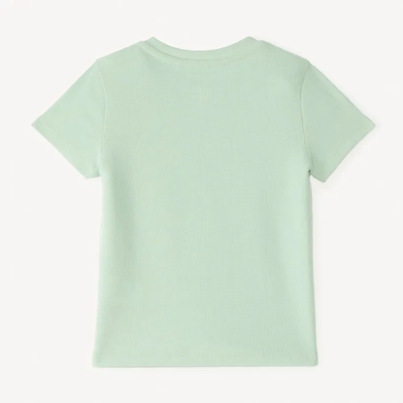 T-shirt manches courtes en maille fantaisie avec poche ludique pour bébé garçon
