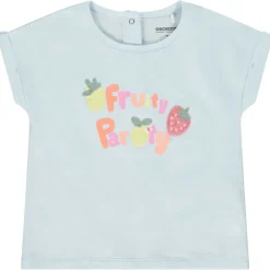 T-shirt manches courtes fantaisie forme boîte pour bébé fille