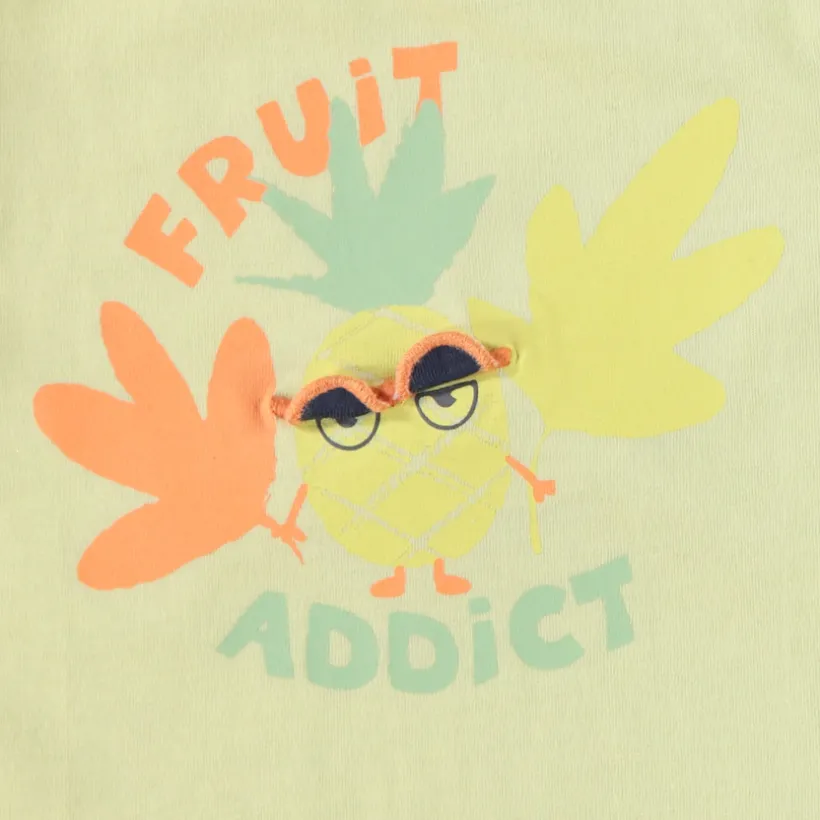 T-shirt manches courtes à flap 3D ludique pour bébé garçon