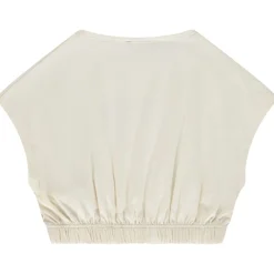 T-shirt manches courtes forme boîte à sequins fantaisie pour fille