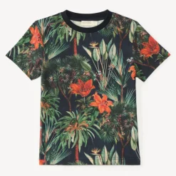 T-shirt manches courtes imprimé nature pour garçon