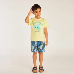 T-shirt manches courtes imprimé noix de coco pour garçon