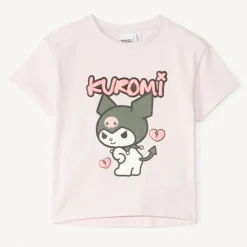 T-shirt manches courtes Kuromi Hello Kitty pour fille