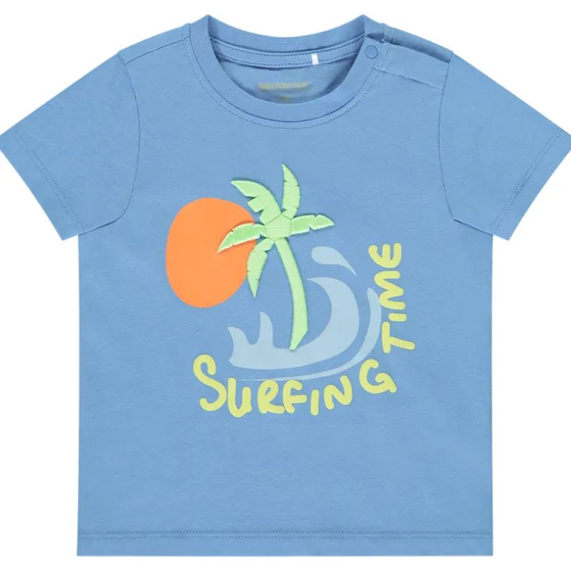 T-shirt manches courtes à motif tropical fantaisie pour bébé garçon