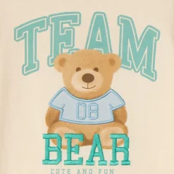 T-shirt manches courtes motif ourson pour bébé garçon