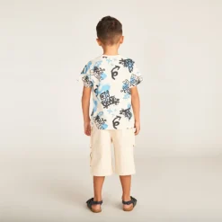 T-shirt manches courtes motifs grafitis pour garçon