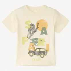 T-shirt manches courtes motifs safari pour garçon