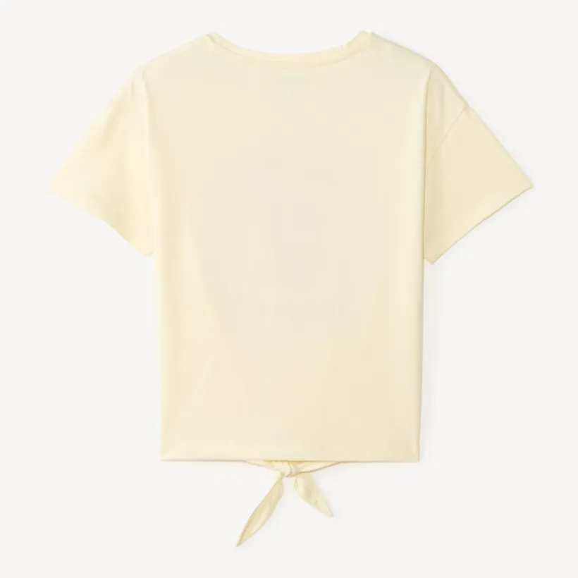 T-shirt manches courtes noué pour fille
