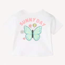 T-shirt manches courtes 1/2 oversize Bilie Boo pour fille