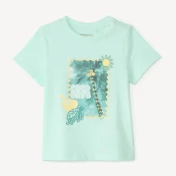 T-shirt manches courtes photoprint plage pour bébé garçon