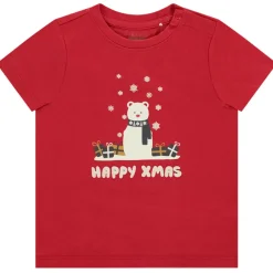 T-shirt manches courtes print Joyeux Noël pour bébé garçon