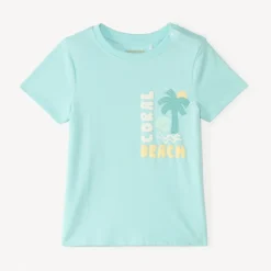 T-shirt manches courtes print fantaisie palmier pour bébé garçon