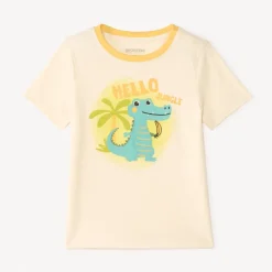 T-shirt manches courtes print crocodile pour bébé garçon