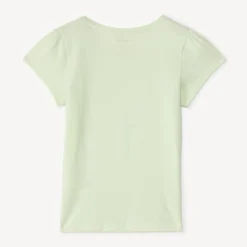 T-shirt manches courtes à print pailleté pour fille