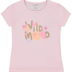 T-shirt manches courtes print fantaisie pour fille