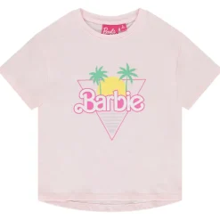 T-shirt manches courtes print Barbie pour fille