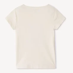 T-shirt manches courtes à print pailleté pour fille