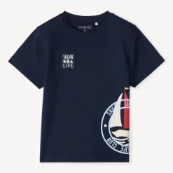 T-shirt manches courtes print bateau pour garçon