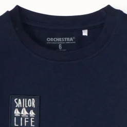 T-shirt manches courtes print bateau pour garçon