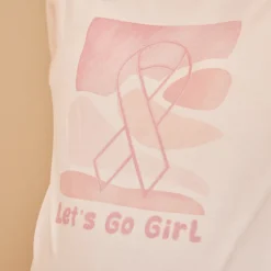 T-shirt manches courtes print Octobre Rose pour femme