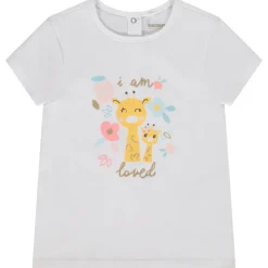 T-shirt manches courtes print fantaisie pour bébé fille