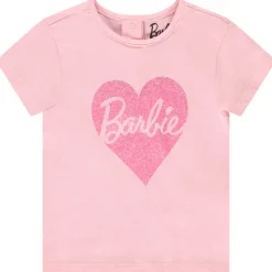 T-shirt manches courtes print Barbie pailleté pour bébé fille