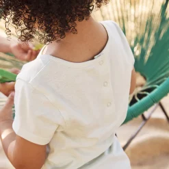 T-shirt manches courtes print fantaisie pour bébé fille