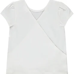 T-shirt manches courtes à sequins et dos croisé pour fille
