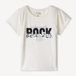 T-shirt manches courtes à sequins pour fille