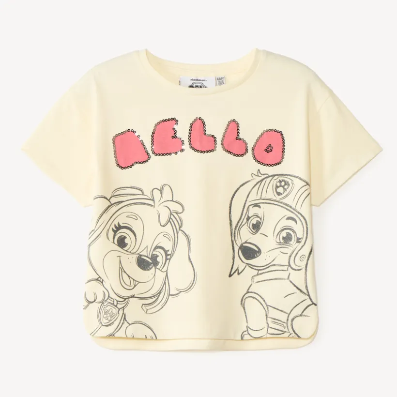 T-shirt manches courtes Stella et Liberty de la Pat' Patrouille pour fille