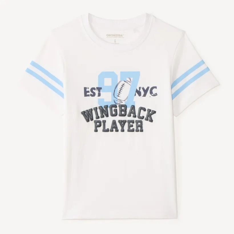 T-shirt manches courtes style football américain pour garçon