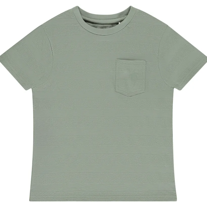 T-shirt manches courtes uni avec poche pour garçon