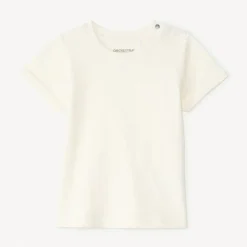 T-shirt manches courtes uni en jersey effet pop-corn pour bébé garçon