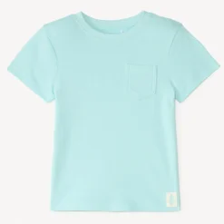 T-shirt manches courtes uni en maille fantaisie pour garçon