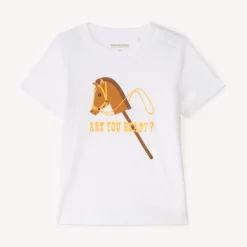T-shirt manches courtes uni print fantaisie pour bébé garçon