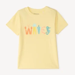 T-shirt manches courtes uni print fantaisie pour bébé garçon