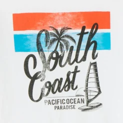 T-shirt manches courtes uni print fantaisie pour garçon