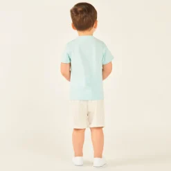 T-shirt manches courtes uni Zèbre pour bébé garçon