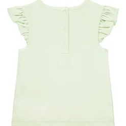 T-shirt manches courtes volantées à patchs pour bébé fille