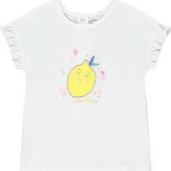 T-shirt manches courtes volantées pour bébé fille