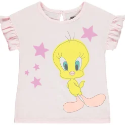 T-shirt manches courtes volantées print Titi pour bébé fille