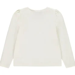 T-shirt manches longues avec motif étoile en résille et sequins pour fille