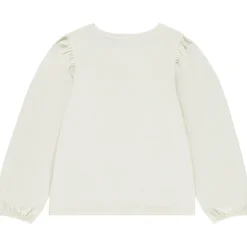 T-shirt manches longues avec papillon en cording pour fille