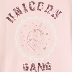 T-shirt manches longues avec sequins fantaisie pour fille